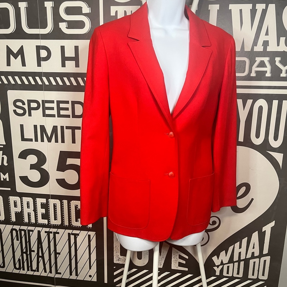 Vintage Pendleton Wool Women's Fitted Blazer with Button Cuffs